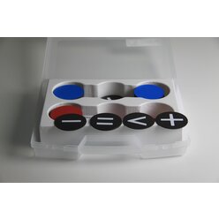 Wendepl�ttchen magnetisch 125 Teile im Kunststoffkoffer