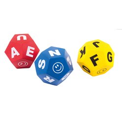 Spordas� Buchstabenw�rfel, 3er Set